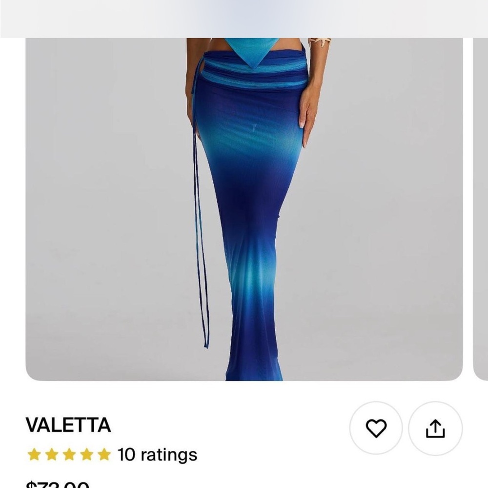 Blue Ombre Women's Skirt